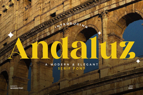 Andaluz - A Modern & Elegant Serif Font Font studioalmeera 