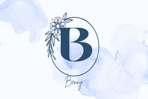 Anemone Monogram Font Dm Letter Studio 