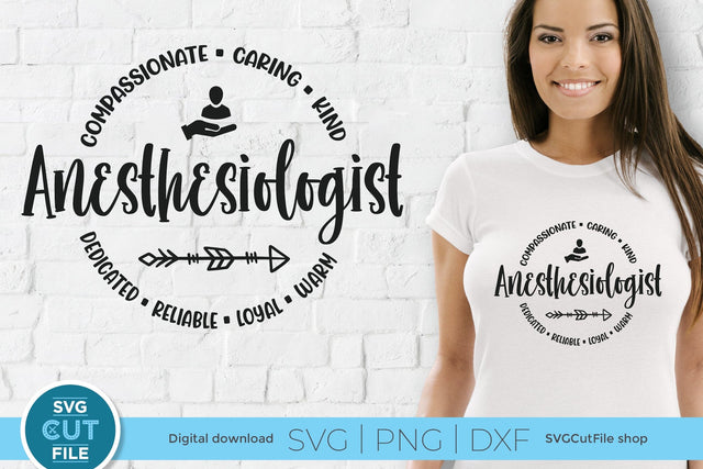 Anesthesiologist SVG - perfect for creating shirts for your Anesthesiology team SVG SVG Cut File 