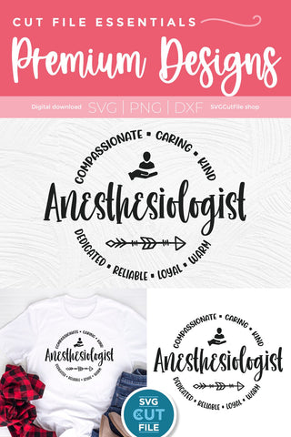 Anesthesiologist SVG - perfect for creating shirts for your Anesthesiology team SVG SVG Cut File 