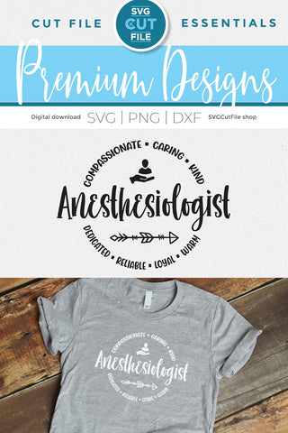 Anesthesiologist SVG - perfect for creating shirts for your Anesthesiology team SVG SVG Cut File 