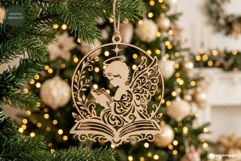 Angel Christmas Ornament SVG Bundle SVG SvgOcean 