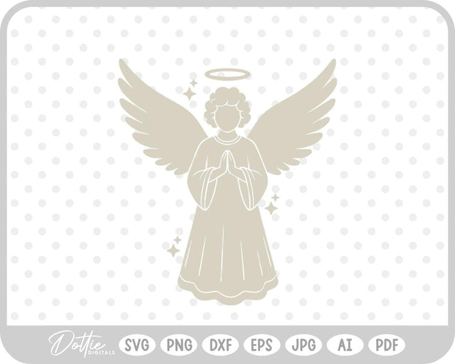 Angel Christmas SVG DottieDigitals 