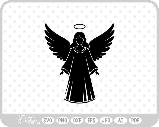 Angel Christmas SVG DottieDigitals 