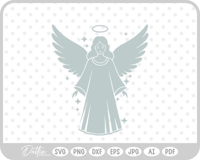 Angel Christmas SVG DottieDigitals 