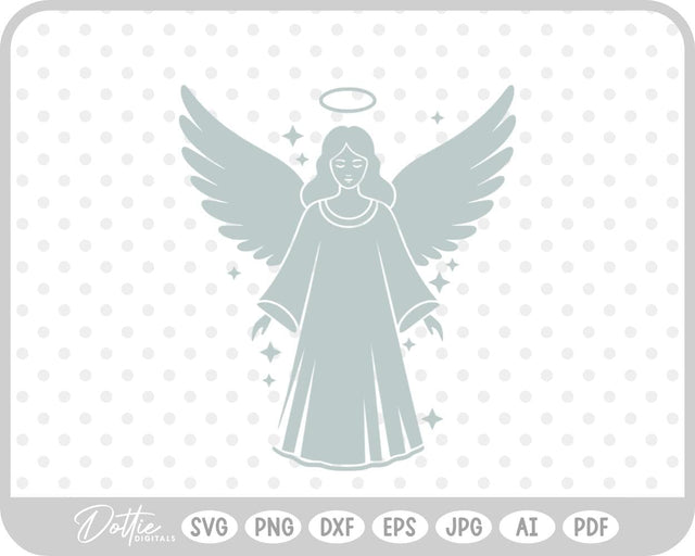 Angel Christmas SVG DottieDigitals 