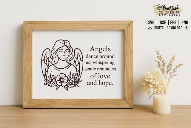 Angel memorial quote 2 SVG SVG Boertiek 