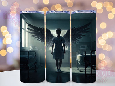 Angel Nurse Medical Tumbler Gift, Angel Nurse Design, 20oz Medical Tumbler, Healthcare Worker Gift, Sublimation Doctor Art, Nursing Appreciation Wrap, Hospital Hero Aesthetic Sublimation SvggirlplusArt 