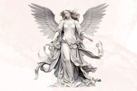 Angel Statue Watercolor Sublimation Bundle Sublimation Designangry 
