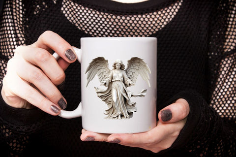Angel Statue Watercolor Sublimation Bundle Sublimation Designangry 