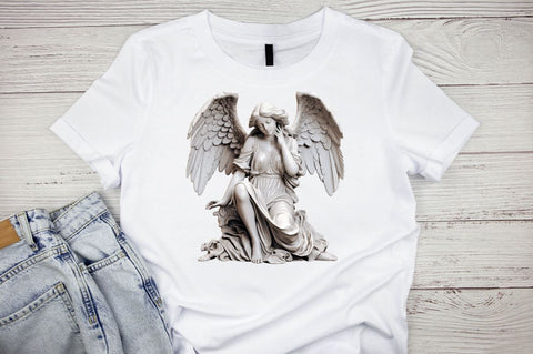 Angel Statue Watercolor Sublimation Bundle Sublimation Designangry 