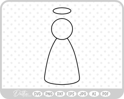 Angel SVG DottieDigitals 