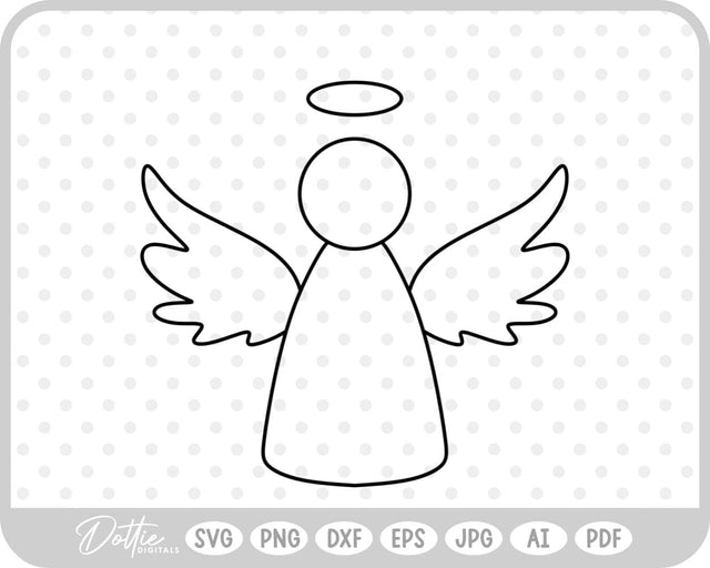 Angel SVG DottieDigitals 