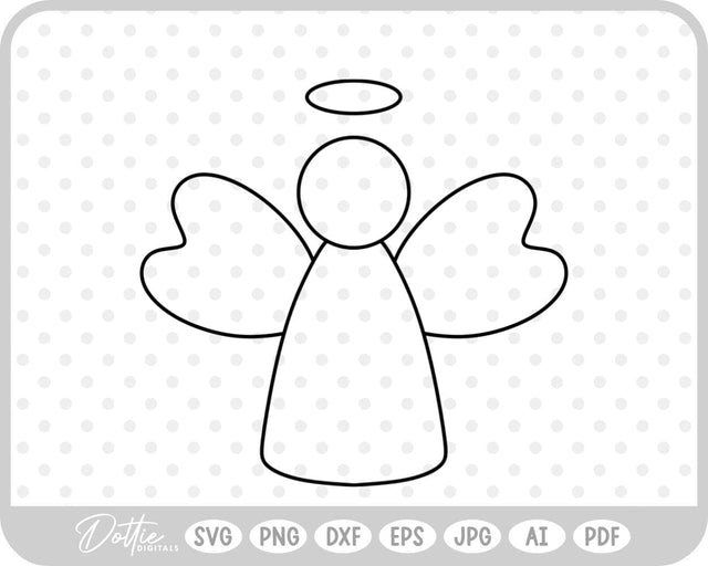 Angel SVG DottieDigitals 