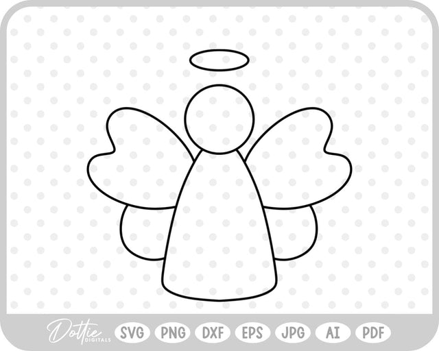 Angel SVG DottieDigitals 