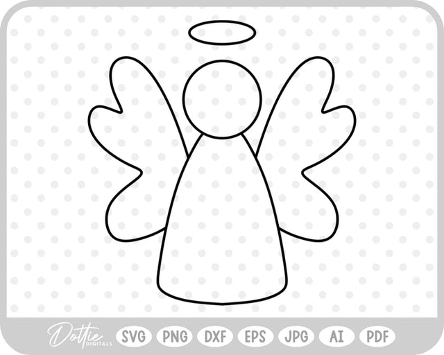 Angel SVG DottieDigitals 