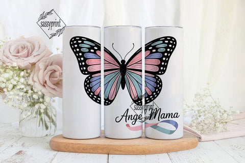 Angel Wings Awareness 20oz Tumbler Sublimation sassyprint 