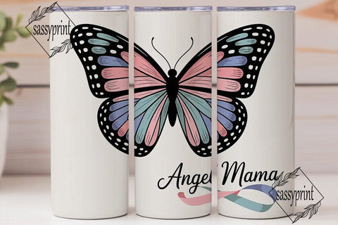 Angel Wings Awareness 20oz Tumbler Sublimation sassyprint 