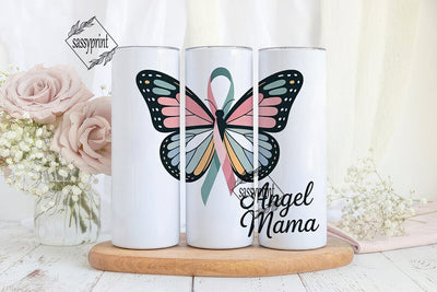 Angel Wings Awareness 20oz Tumbler Sublimation sassyprint 