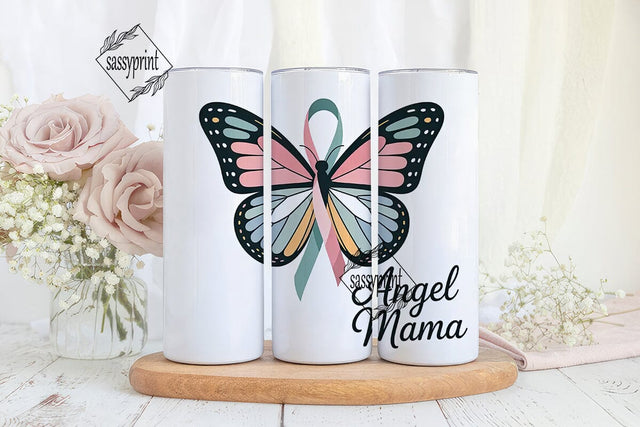 Angel Wings Awareness 20oz Tumbler Sublimation sassyprint 
