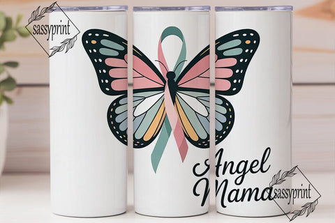 Angel Wings Awareness 20oz Tumbler Sublimation sassyprint 
