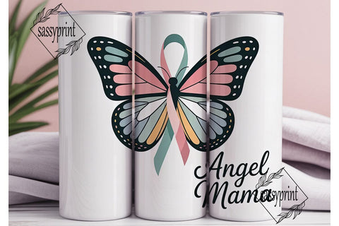 Angel Wings Awareness 20oz Tumbler Sublimation sassyprint 