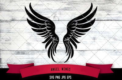 Angel Wings SVG, RIP SVG SVG Loveleen Kaur 
