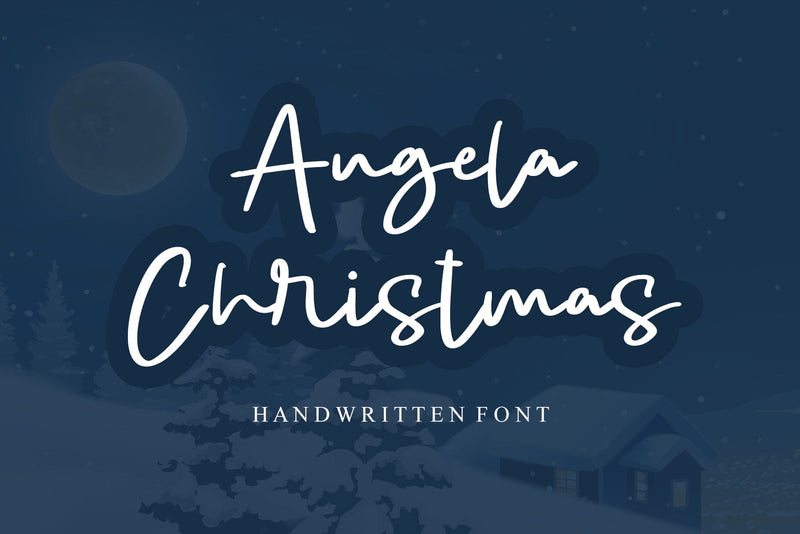 Angela Christmas Font Afandi Studio 