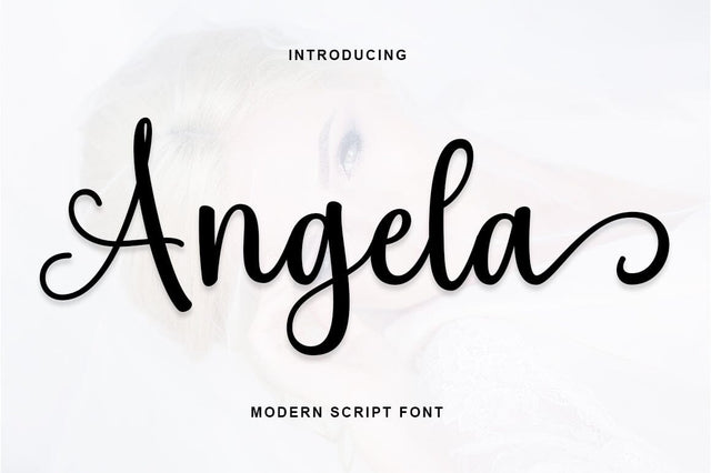 Angela Script Font Rotterlab studio 