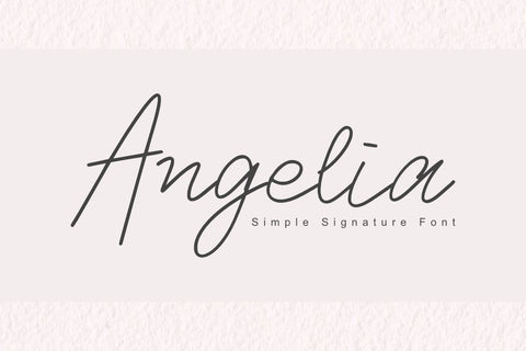 Angelia - Handwritten Signature Font Font Masyafi Studio 
