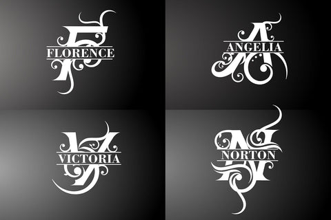 Angelia Monogram - Luxury Monogram Font Mozzatype 