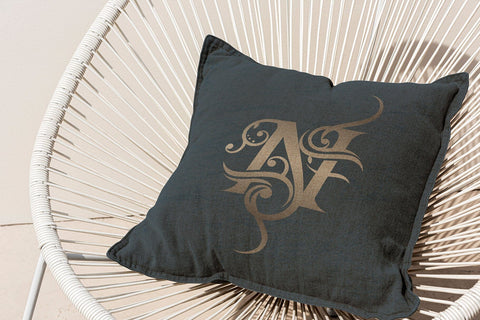 Angelia Monogram - Luxury Monogram Font Mozzatype 