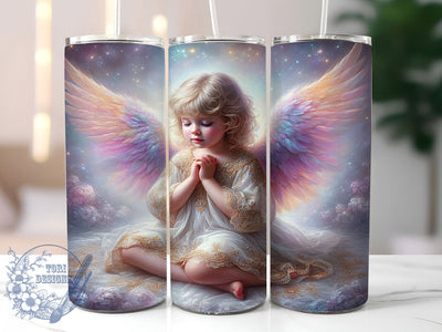 Angelic Cherub 20oz Tumbler, Spiritual Angel Sublimation PNG, Elegant Cherub Design, 20oz Angel Wrap, Classic Angel PNG, Inspirational Cherub Tumbler, Artistic Angel Sublimation Sublimation ToriDesigns 
