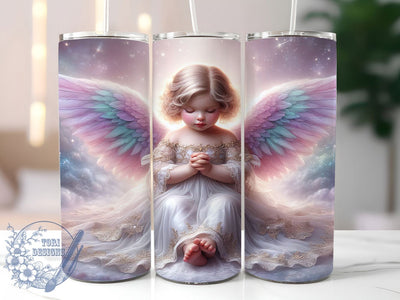 Angelic Cherub 20oz Tumbler, Spiritual Angel Sublimation PNG, Elegant Cherub Design, 20oz Angel Wrap, Classic Angel PNG, Inspirational Cherub Tumbler, Artistic Angel Sublimation Sublimation ToriDesigns 