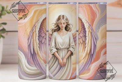 Angelic Wings 20oz Tumbler Wrap Sublimation sassyprint 