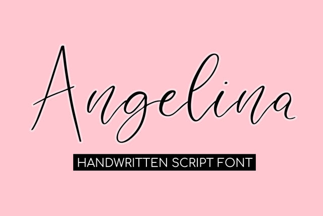 Angelina A Handwritten Script Font Font Freeling Design House 