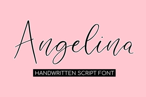 Angelina A Handwritten Script Font Font Freeling Design House 