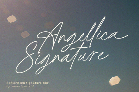 Angellica Signature - Handwritten Script Font Font Subectype Studio 