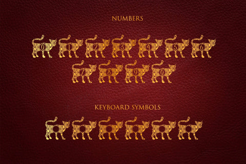 Angry Cat Mandala Monogram Font Dm Letter Studio 