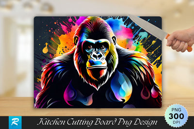 Angry Gorilla Cutting Board Sublimation Regulrcrative 