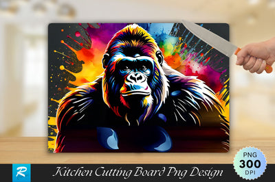 Angry Gorilla Cutting Board Sublimation Regulrcrative 