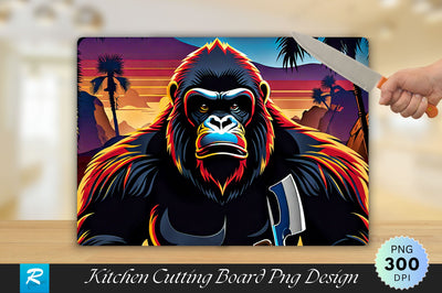 Angry Gorilla Cutting Board Sublimation Regulrcrative 