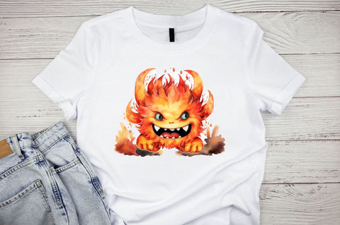 Angry Monster Watercolor Sublimation Bundle Sublimation Designangry 