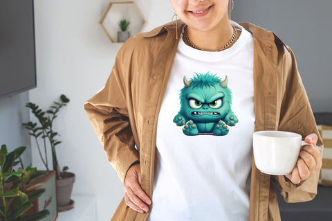 Angry Monster Watercolor Sublimation Bundle Sublimation Designangry 