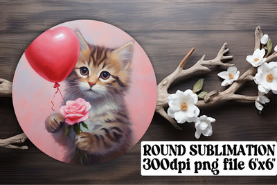 Animal Balloon Circle Magic for Valentine's Day Sublimation afrosvg 