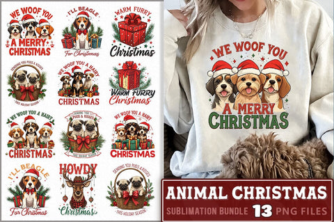 Animal Christmas Sublimation Bundle Sublimation Shetara Begum 