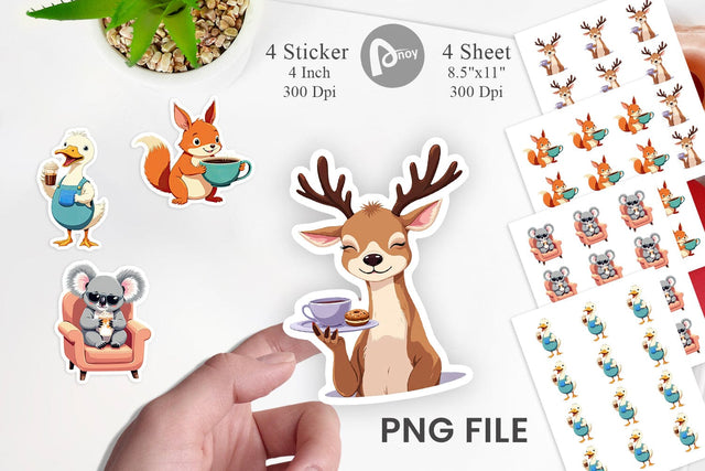 Animal Finest Brew Sticker Sublimation artnoy 