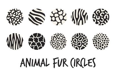 Animal Fur Circles Sublimation Rin Green 