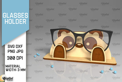 Animal Glasses Holder Laser Cut. Eyeglass Holder SVG SVG Evgenyia Guschina 