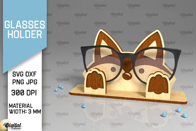 Animal Glasses Holder Laser Cut. Eyeglass Holder SVG SVG Evgenyia Guschina 